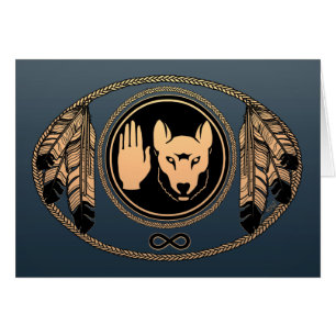 First Nations Cards Wolf Native Art Cards Metis