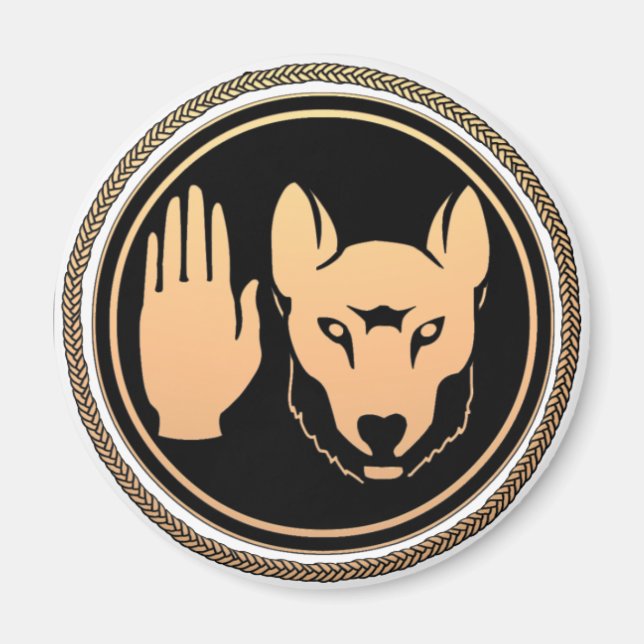 First Nations Magnet Wolf Native Art Metis Magnets (Front)