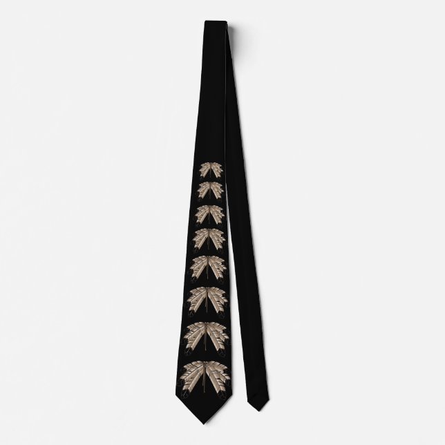 First Nations Tie Native Eagle Feather Tie (Front)