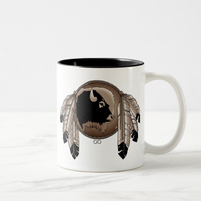 First Nations Wildlife Gifts Metis Coffee Cup Mug (Right)