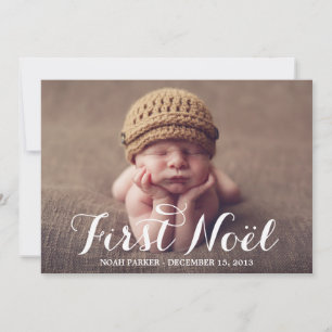 First Noel Holiday Birth Announcement