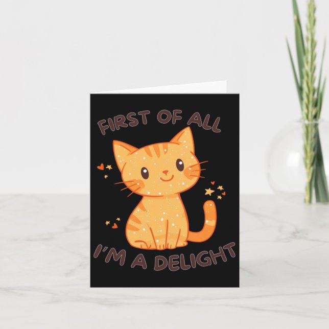 First Of All  Card (Front)
