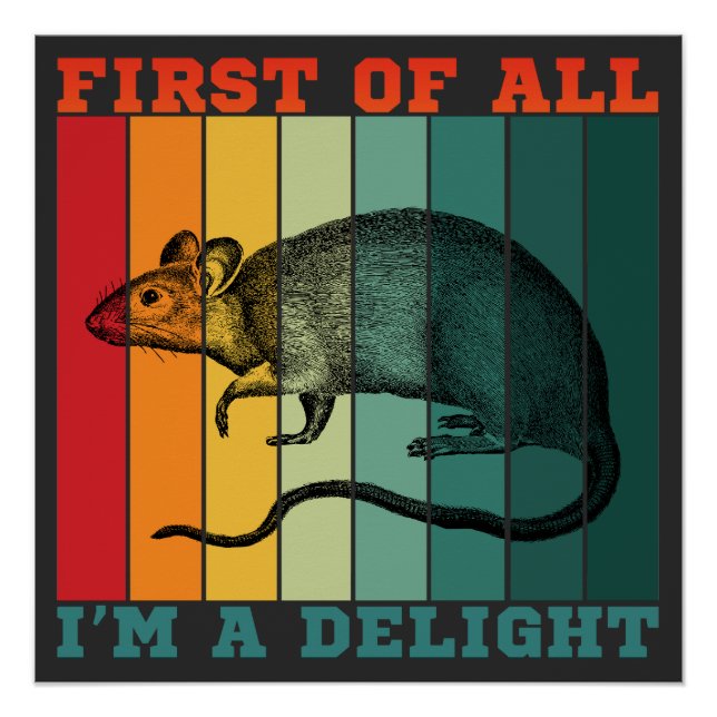 FIRST OF ALL I'M A DELIGHT  POSTER (Front)