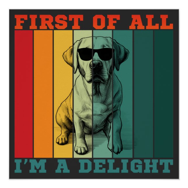 FIRST OF ALL I'M A DELIGHT  POSTER (Front)