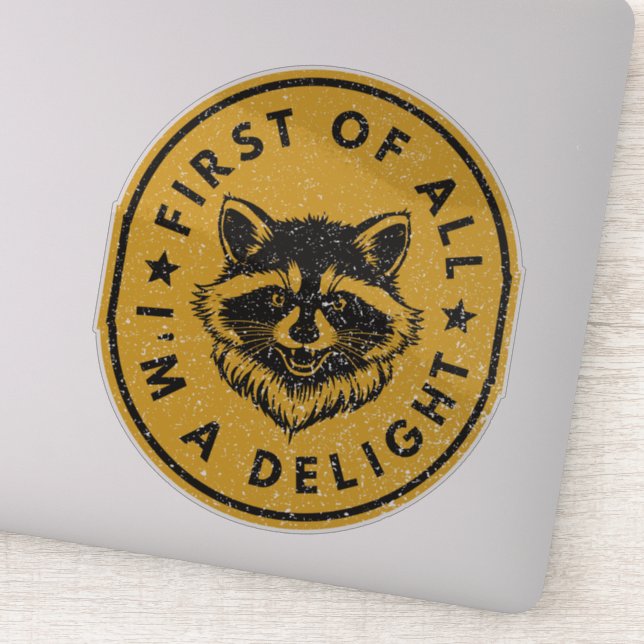 First Of All I'm A Delight Racoon (Detail)