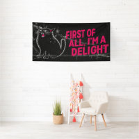 First Of All I'm A Delight Roaring Black Cat