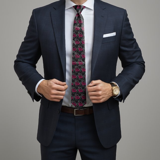 First Of All I'm A Delight Roaring Black Cat Tie (Creator Uploaded)