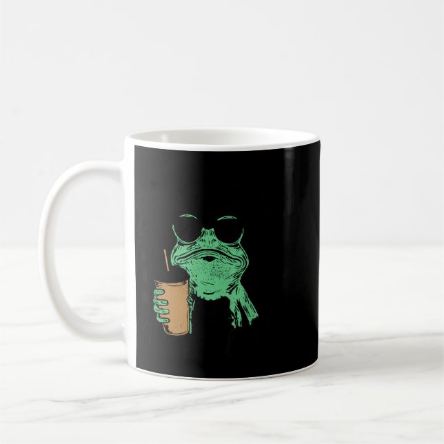First Of Jesus Thinks A Delight Frog Coffee Mug (Left)