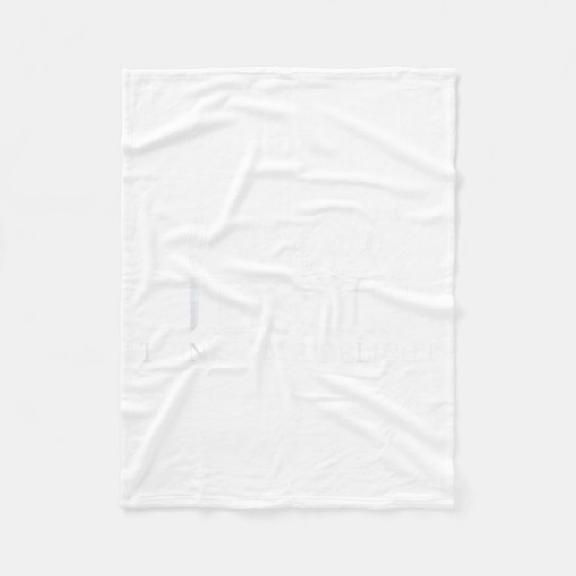 First of Jesus Thinks A Delight Funny Christian Fleece Blanket (Front)