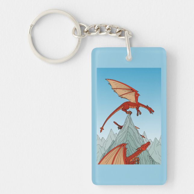 First One to the Top Wins! Key Ring (Front)