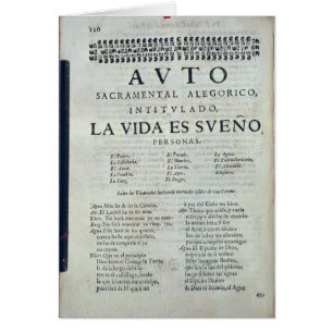First page of 'La Vida es Sueno'