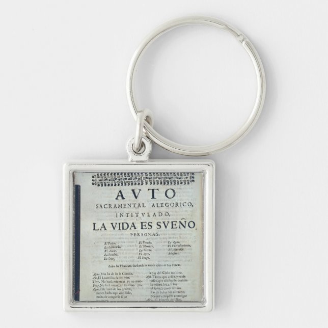 First page of 'La Vida es Sueno' Key Ring (Front)