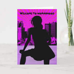 First Period, 1st Period, Womanhood Card