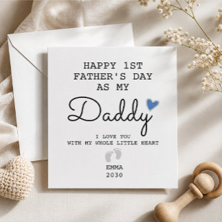 First personalised Father's Day card for dads