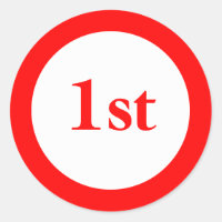 First Place Award Red