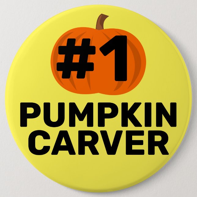First Place Pumpkin Carver Award Button (Front)