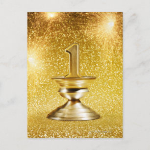 First Place Trophy Postcard