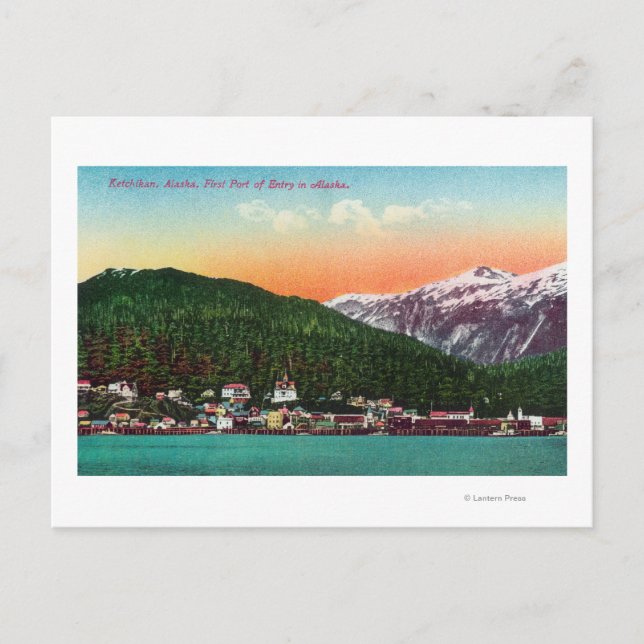 First Port of Entry in Alaska View Postcard (Front)