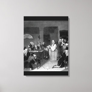 First Prayer in Congress, September _War Image Canvas Print