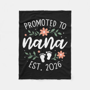 First Pregnancy Announcement Grandma - Promoted To Fleece Blanket