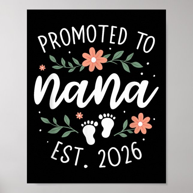 First Pregnancy Announcement Grandma - Promoted To Poster (Front)
