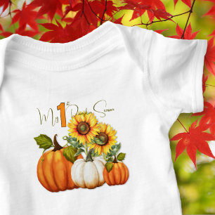 First Pumpkin Season Baby Bodysuit