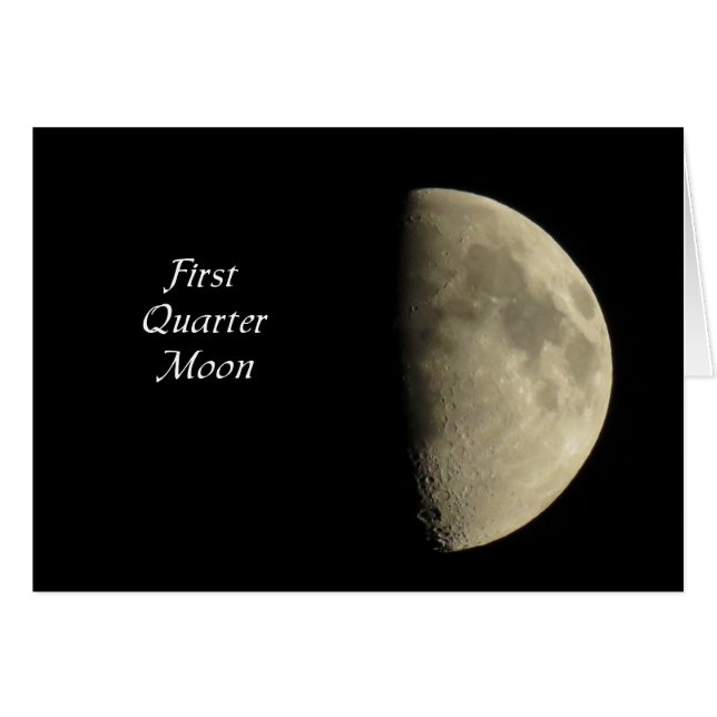 First Quarter Moon (Front Horizontal)