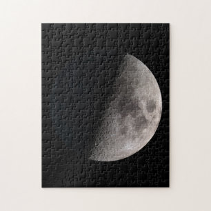 First quarter moon phase jigsaw puzzle