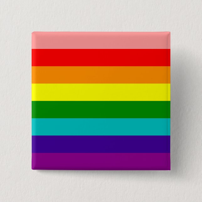 First Rainbow Gay Pride Flag Button (Front)