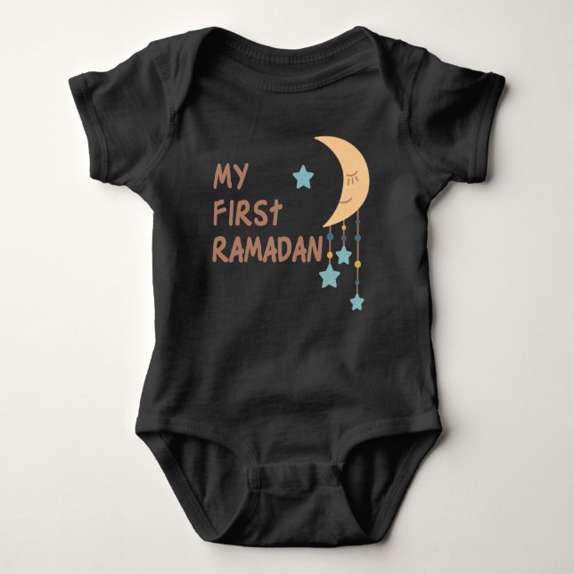 First Ramadan Baby Bodysuit - Muslim Newborn Gift (Front)