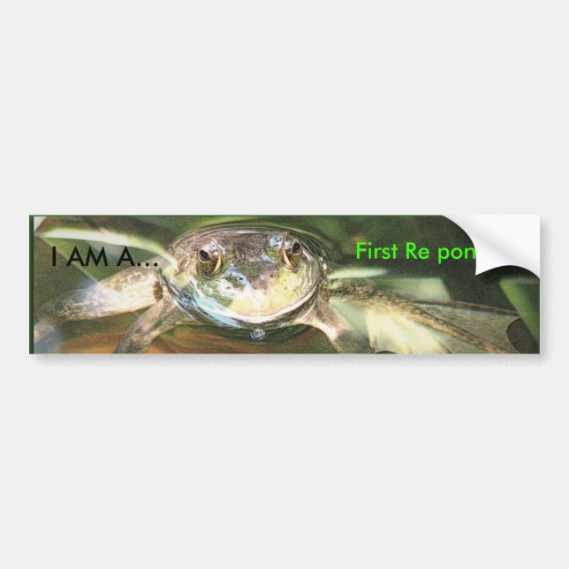 First Re ponder., I AM A... Bumper Sticker (Front)