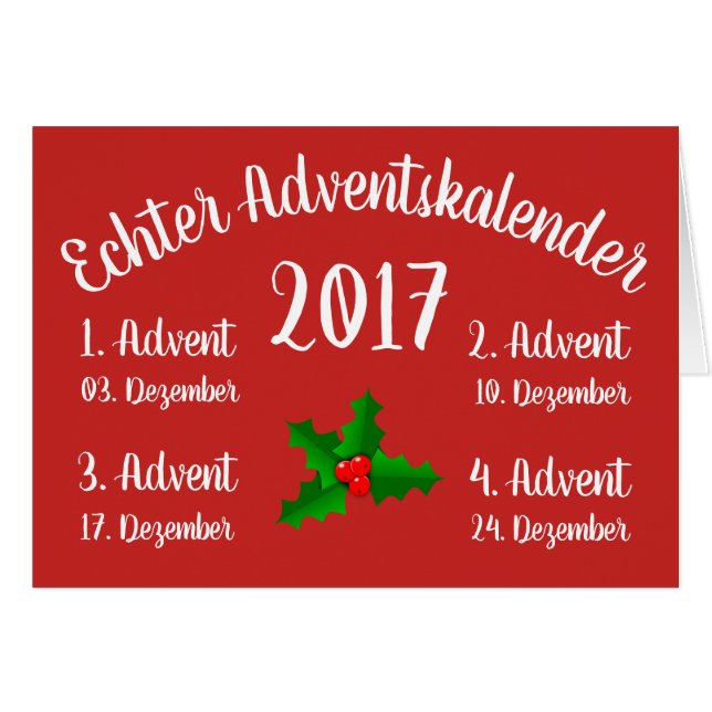 First Real Advent Calendar (Front Horizontal)
