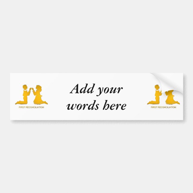 First Reconciliation Bumper Sticker (Front)