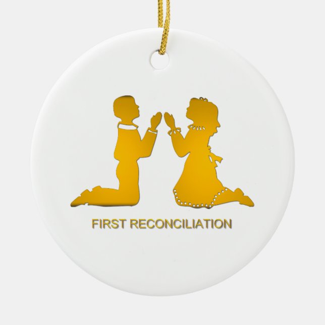 First Reconciliation Ceramic Tree Decoration (Front)