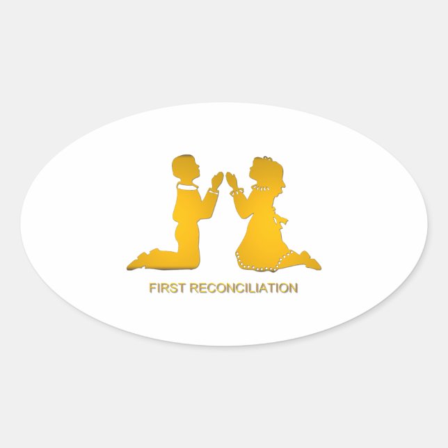 First Reconciliation Oval Sticker (Front)