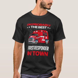 First Responder Ambulance Ems Police   Emt Paramed T-Shirt