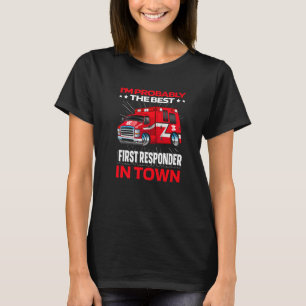 First Responder Ambulance Ems Police  Emt Paramedi T-Shirt