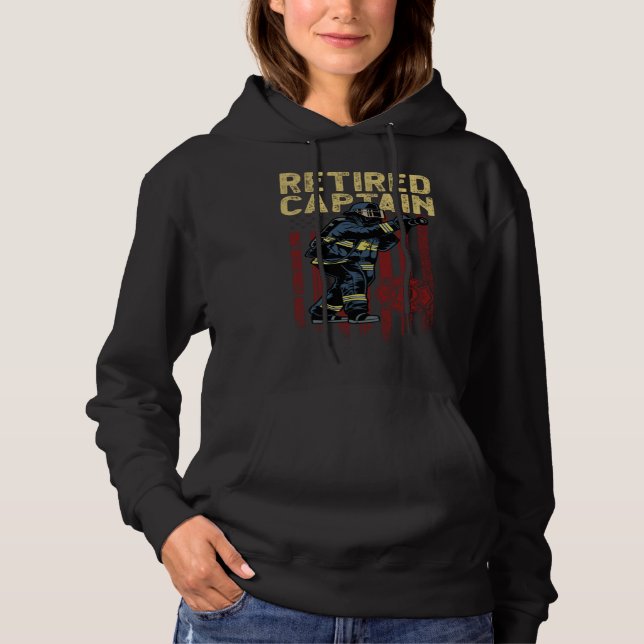 First Responder and Fireman or retired captain fir Hoodie (Front)