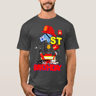 First Responder Birthday Boy emergency  T-Shirt