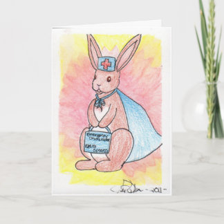 First Responder Bunny Get Well Soon Card