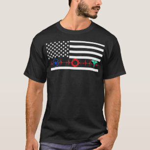 First Responder Police Medical Fire Fighters Heart T-Shirt