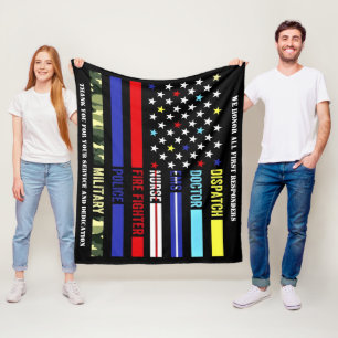 First Responders Fleece Blanket