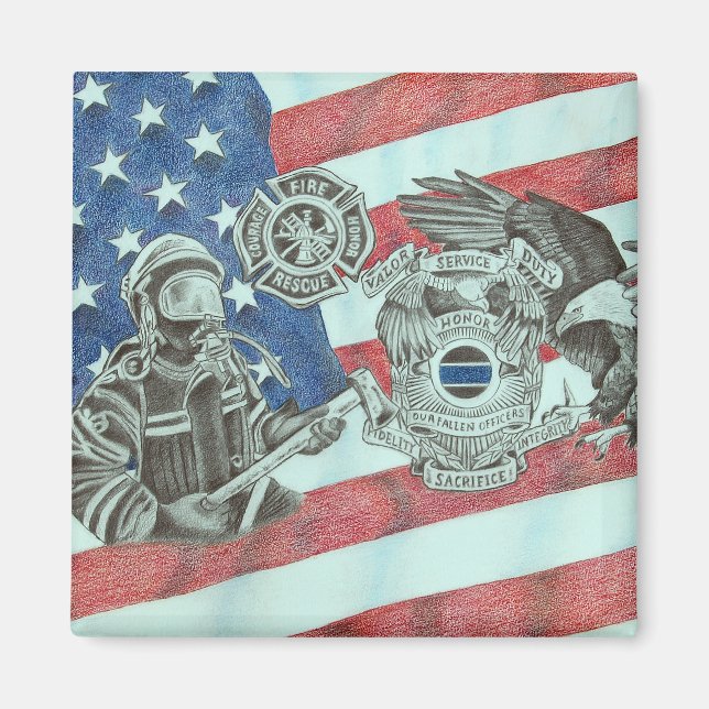 First Responders Magnet (Front)