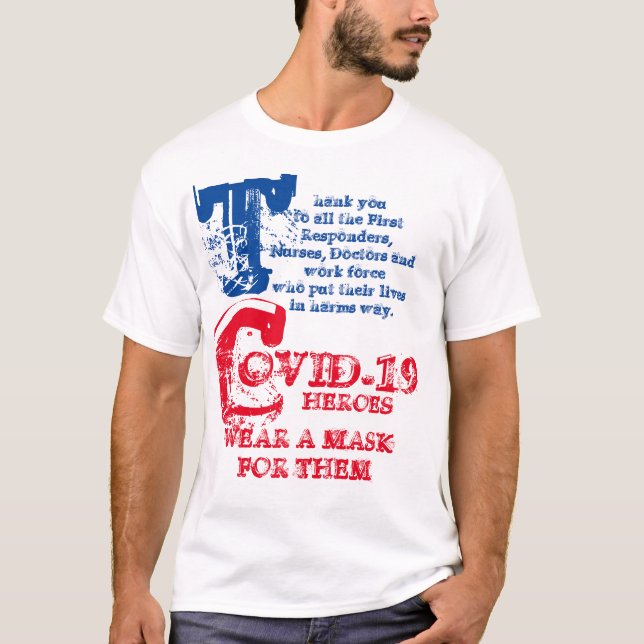 FIRST RESPONDERS, NURSE, DOCTORS THANK YOU T-Shirt (Front)