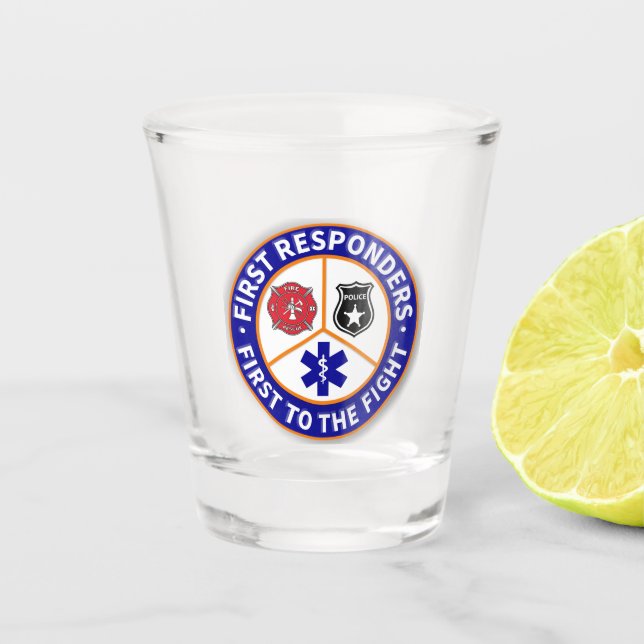  First Responders  Shot Glass (Front)