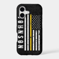 First Response Style American Gold Line Flag