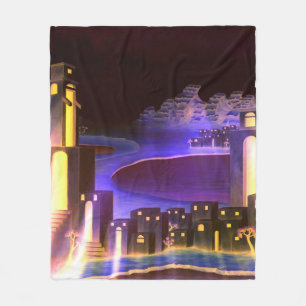 "First Revelation" - cryptic mysterious art Fleece Blanket