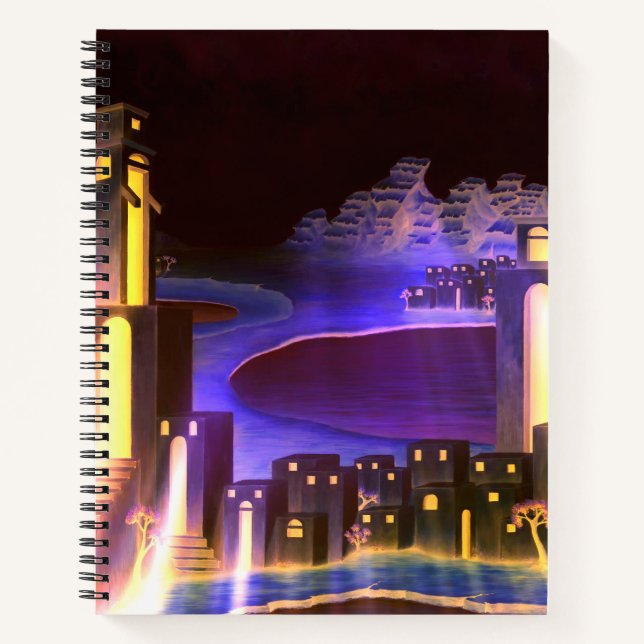 "First Revelation" - cryptic mysterious art Notebook (Front)