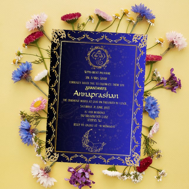 First Rice "Annaprashan" Indian Baby Invitation (Creator Uploaded)