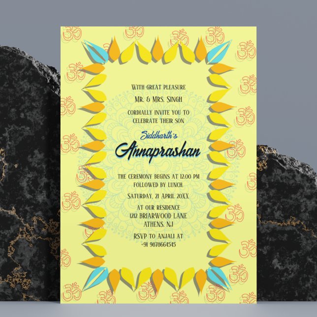 First Rice "Annaprashan" Indian Invitation (Creator Uploaded)